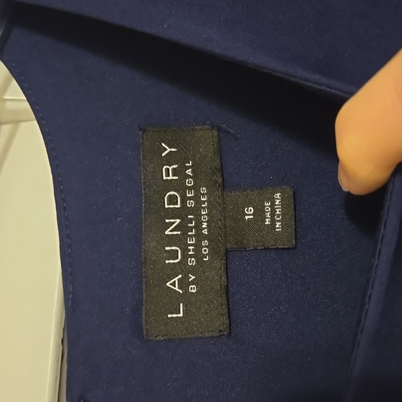 LAUNDRY By Shelli Segal Women's 16 Navy Dress - Picture 3 of 7